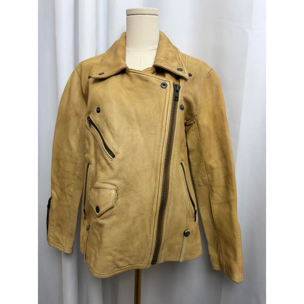 New!  Free People Jealousy Leather‎ Moto Jacket X-SMALL - Picture 3 of 10